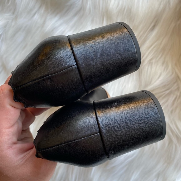 Chloe Lauren Black Scalloped Low Heel Pumps 35.5 - Picture 7 of 12